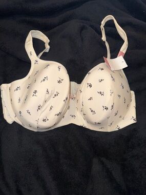 Cacique Modern Cotton Lightly Lined Balconette Bra - 46D NWT